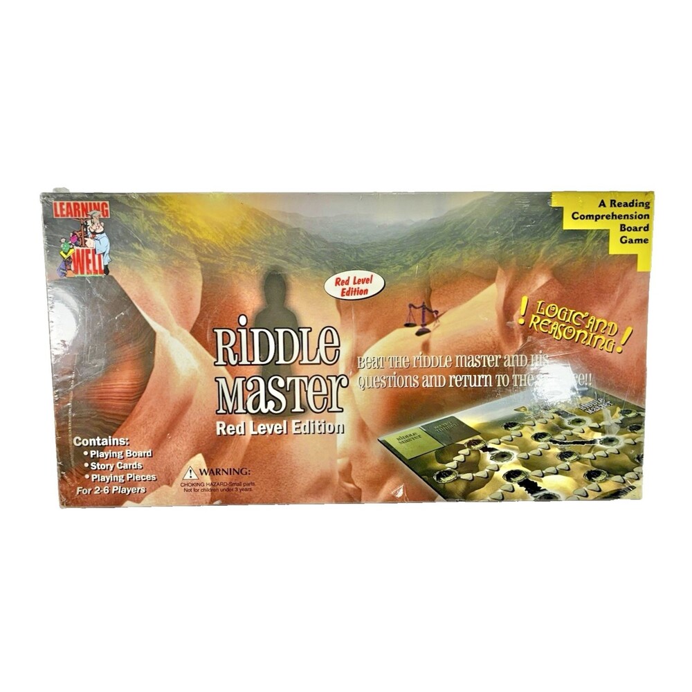 Riddle Master Red Level Edition Vintage 2003 Board Game New Factory Sealed